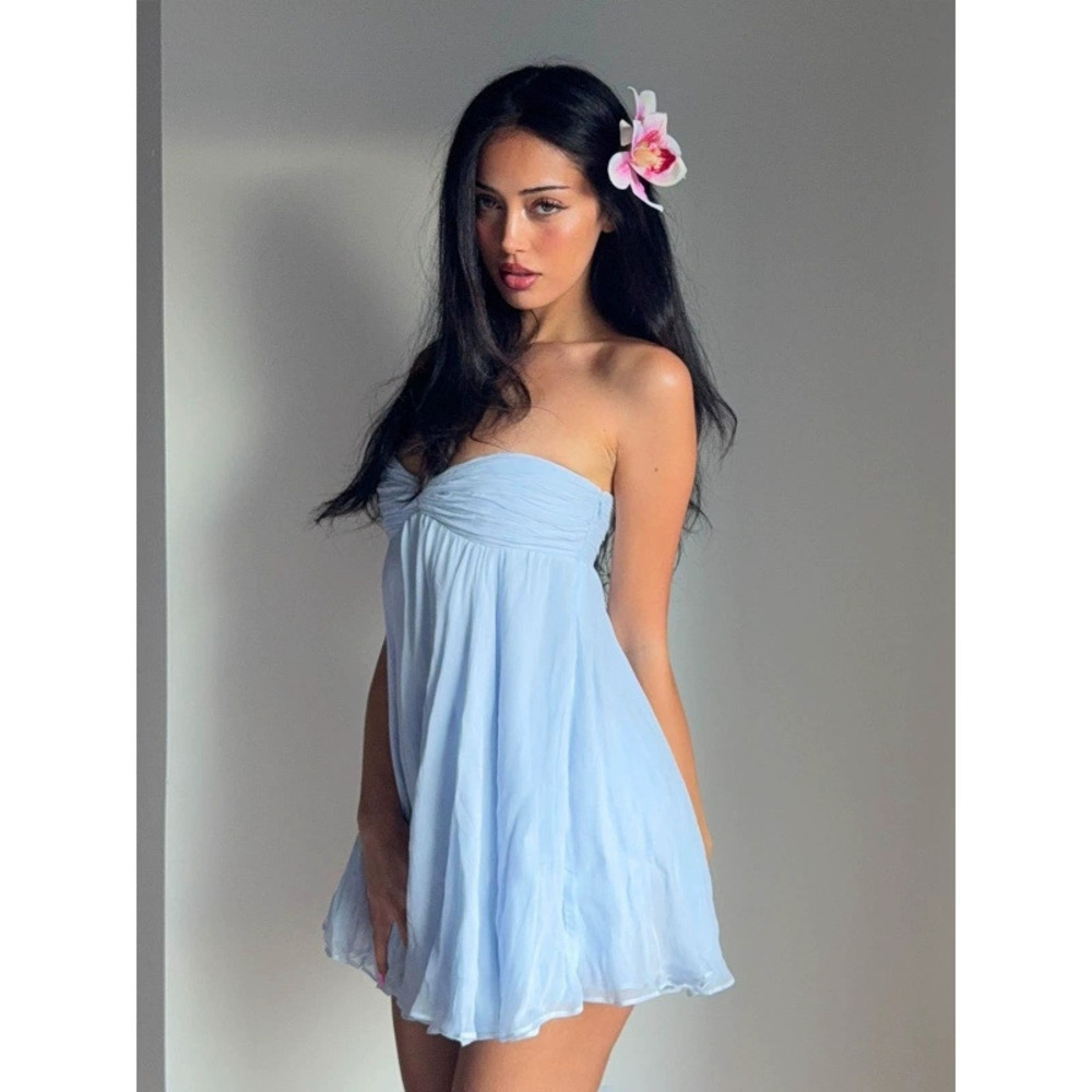 Zara Spring Off Shoulder Solid Loose Dress